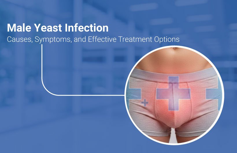 Male yeast infection symptoms and causes
