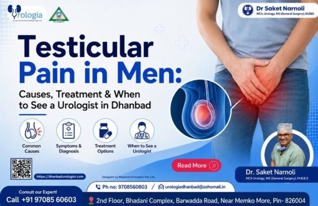 Testicular Pain in Men Causes, Warning Signs & When to See a Urologist in Dhanbad